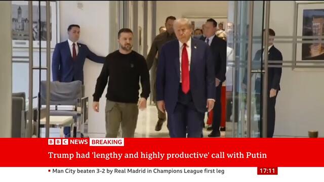 President Trump says negotiations will begin on Ukraine after call with Putin | BBC News