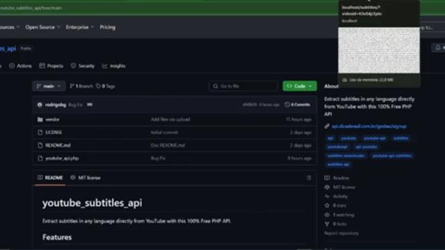 Extract Any Youtube Subtitles from Api Free Forever