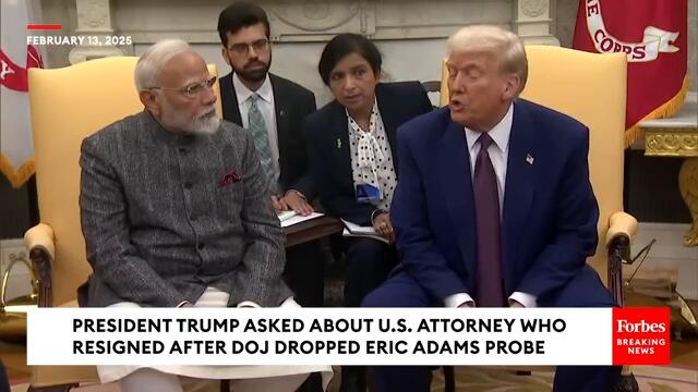 President Trump Responds To U.S. Attorney Who Resigned After DOJ Dropped Eric Adams Probe