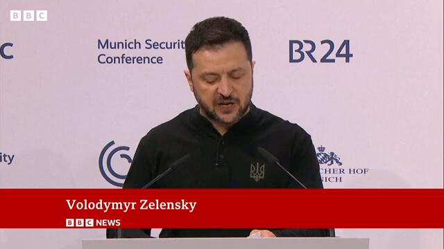 'Army of Europe' needed to challenge Russia, says Ukraine's President Zelensky | BBC News