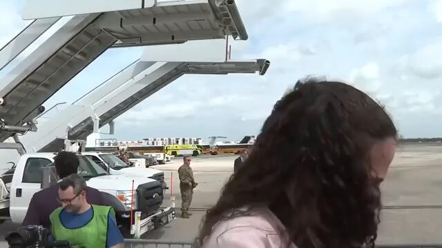 President Donald Trump, Air Force 1 lands in Daytona ahead of Daytona 500
