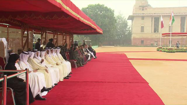 Ceremonial welcome of HH Sheikh Tamim bin Hamad Al Thani, Amir of the State of Qatar
