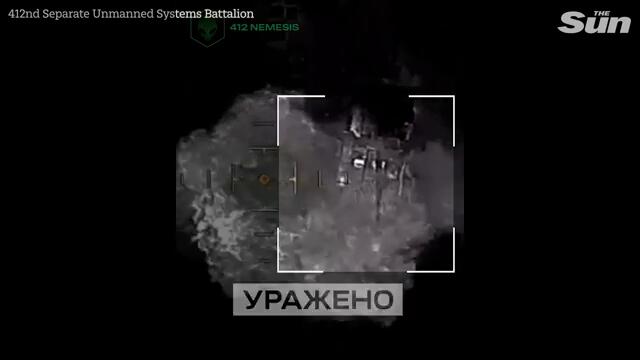 Moment North Korean howitzer is destroyed in Ukrainian drone strike