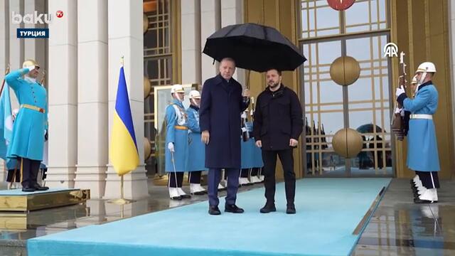 Президент Украины Владимир Зеленский встретился с президентом Турции Реджепом Тайипом Эрдоганом