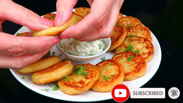 🍮ПЮРЕШНИКИ - вкуснее драников? Картофельные оладьи из пюре Люда Изи Кук оладьи-пюрешники рецепт