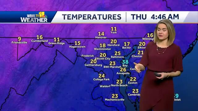 Scattered snow showers for Impact Weather Thursday