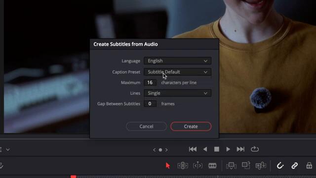 How to Create Auto Subtitles in DaVinci Resolve