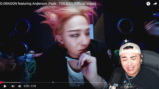 G-DRAGON - TOO BAD (feat. Anderson .Paak) (Official Video) Reaction