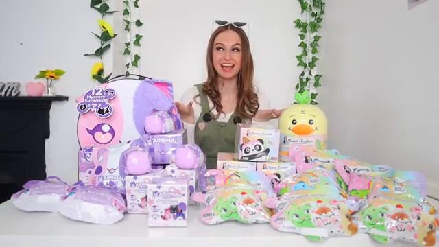 UNBOXING 100 *APHMAU🐱💜* VS *MORIAH ELIZABETH🐤🌈* MYSTERY TOYS!!😍⁉️ (ULTIMATE BATTLE!🫢) Rhia Official♡