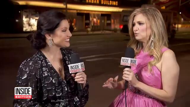 Demi Moore Sparkles in Gown Covered in Crystals at Oscars