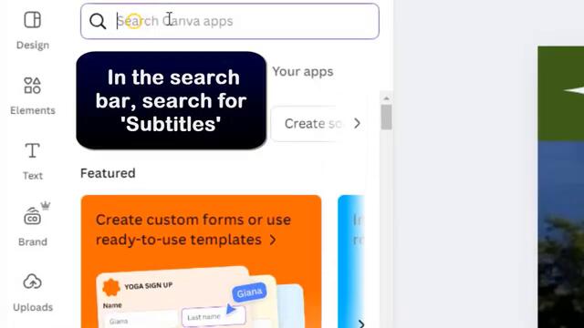 how to add subtitles to a video in canva