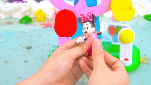 12 minute Satisfying Unboxing Disney Mickey Mouse Gumball Machine Playset | Review Toys ASMR TOYS