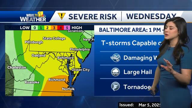 Maryland weather forecast: Tracking afternoon thunderstorms as they hit Maryland