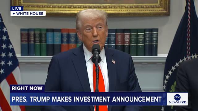 LIVE: President Trump makes investment announcement at the White House