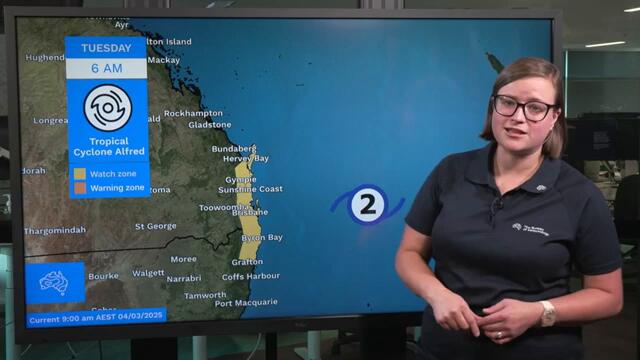 Severe Weather Update 4 March 2025: Tropical Cyclone Alfred update, crossing likely for SE Qld