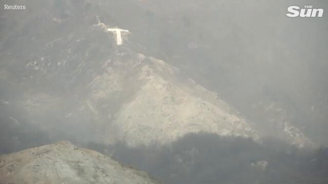 Shock moment fighter jet drops BOMBS on houses in botched military drill