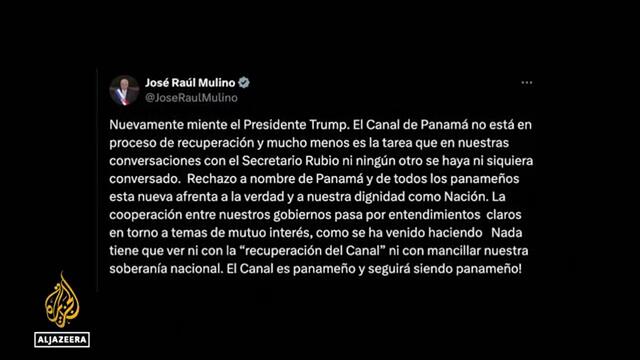 Panama President Mulino says Trump ‘lying’ about reclaiming the canal