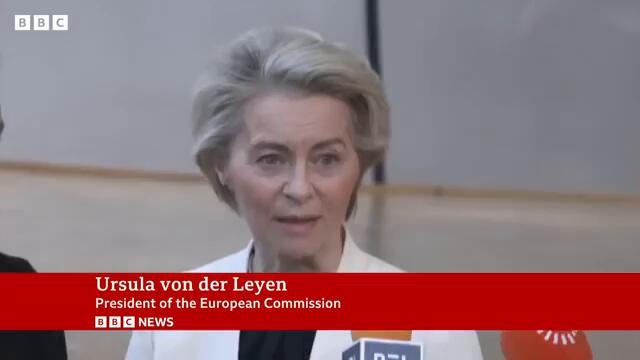 President Zelenksy thanks Europe for 'staying with' Ukraine | BBC News