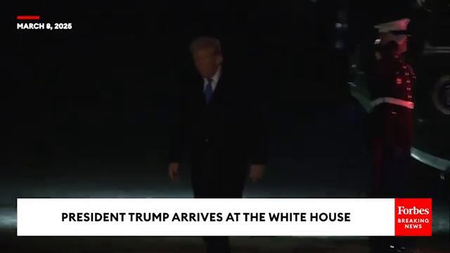 WATCH: President Trump Returns To The White House