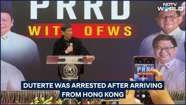 Philippines News | Ex President Rodrigo Duterte Arrested Over Drug War Killings At Manila Airport