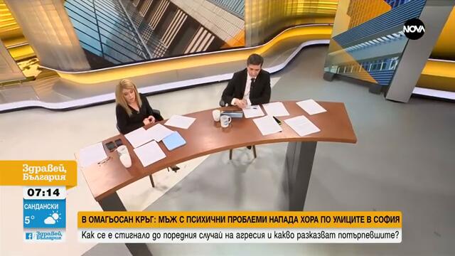 Жители на София се оплакват от нападения от мъж с психични проблеми