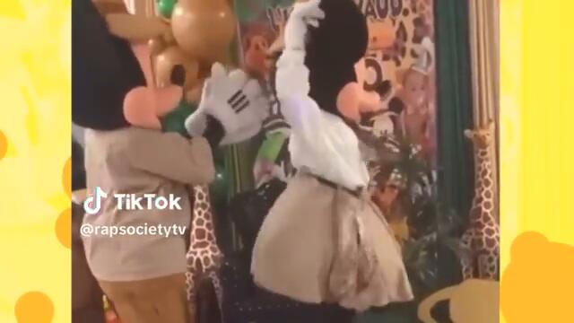 Mickey Mouse Got Caught Clapping Cheeks at Disneyland