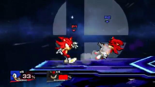 SSF2 Mod Battles #21   Fire Sonic Vs. Chaos Shadow