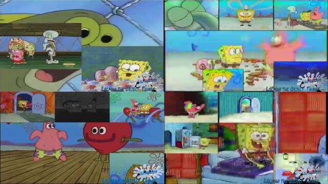 Lolman's Spongebob Sparta Remix Quadparison