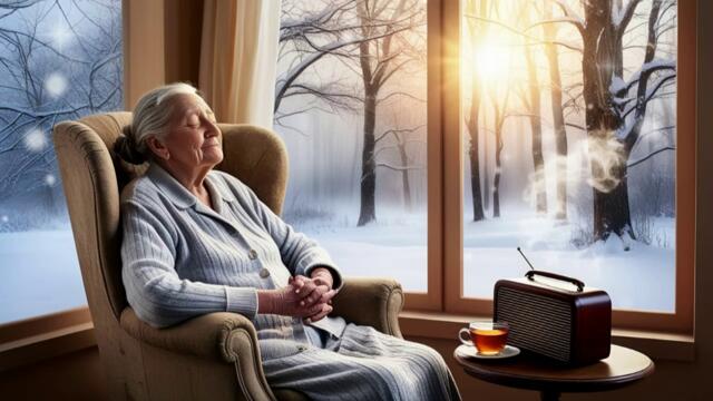 ❄️Зимна гора, заснежени дървета, падащ сняг и спокойни зимни пейзажи💙