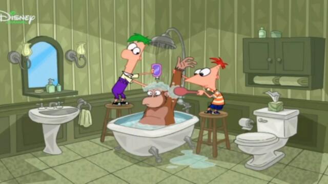 Финиъс и Фърб - Тайната на успеха, На луната (Сезон 2 Епизод 29) (БГ Аудио)