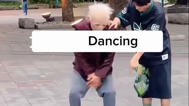 The old man dances too much