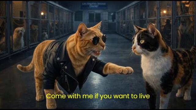 Terminator with my cats