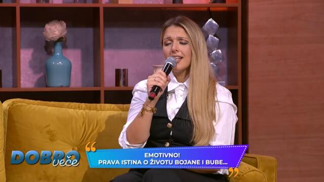 Bojana Golubovic posvetila pesmu svom nasledniku - Sine Nektarije - UZIVO